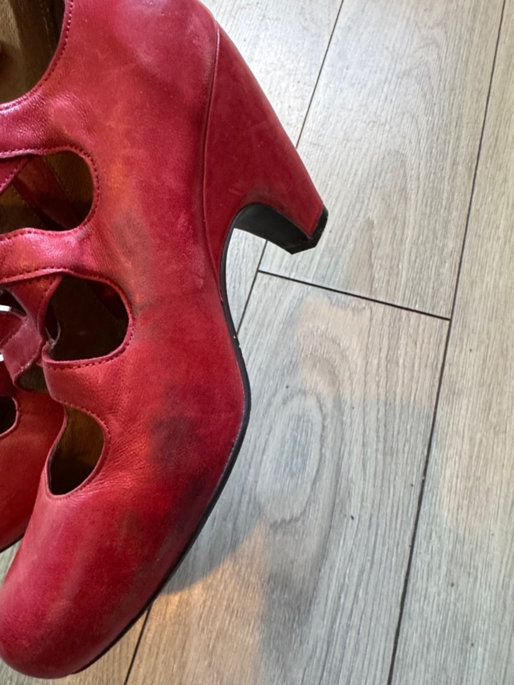 Miz Mooz Women's Cutout Leather Heels - Picture 4 of 10